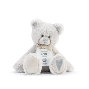 Demdaco April Birthday Plush Bear - NWT